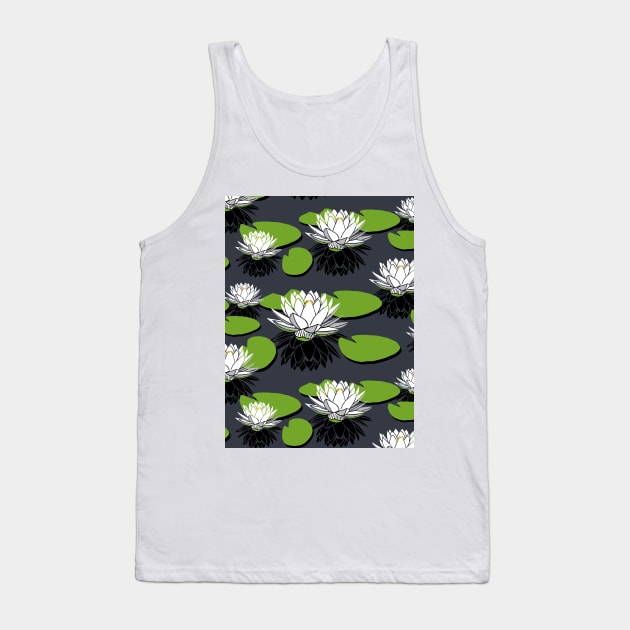 lotus flower pattern Tank Top by Quick Brown Fox Canada 